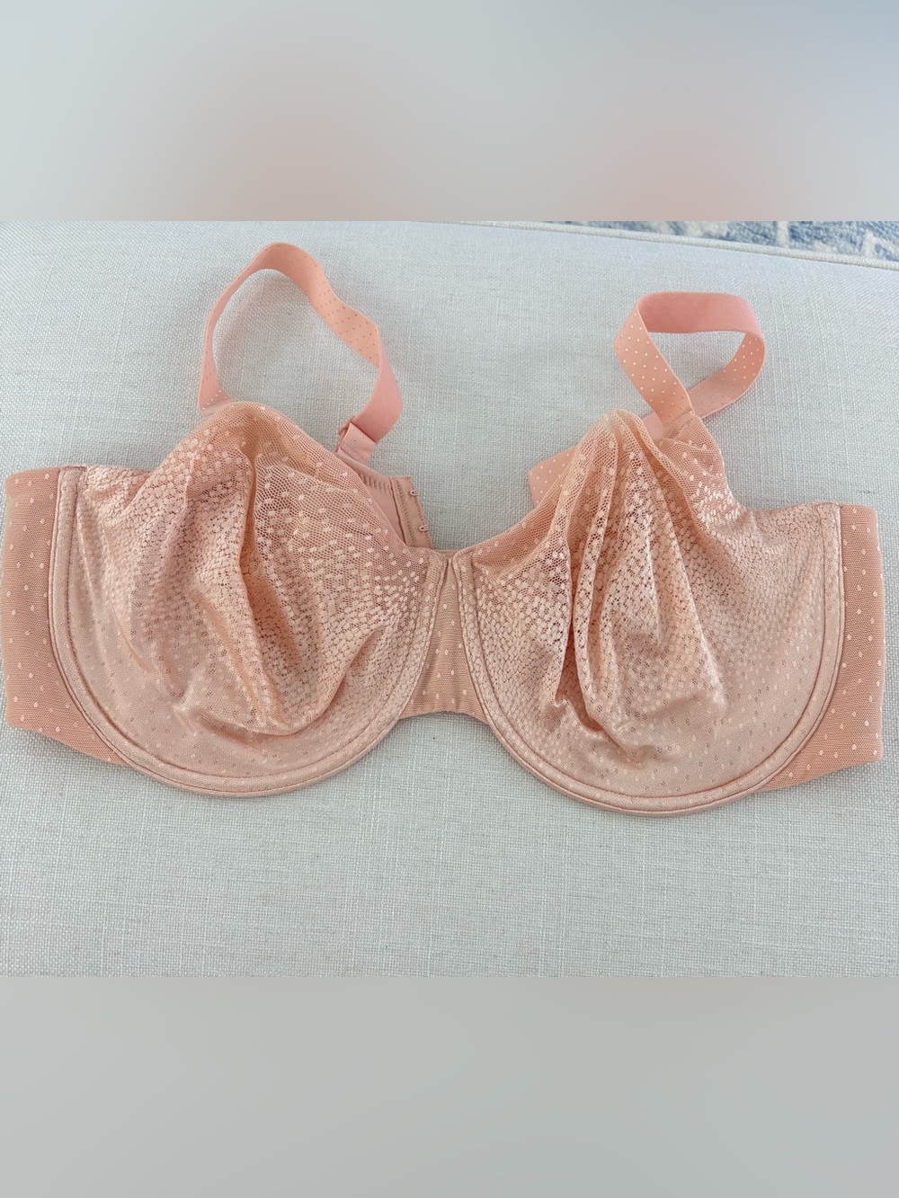 Wacoal Back Appeal Underwire Peach Color Bra, Size 42 DD.